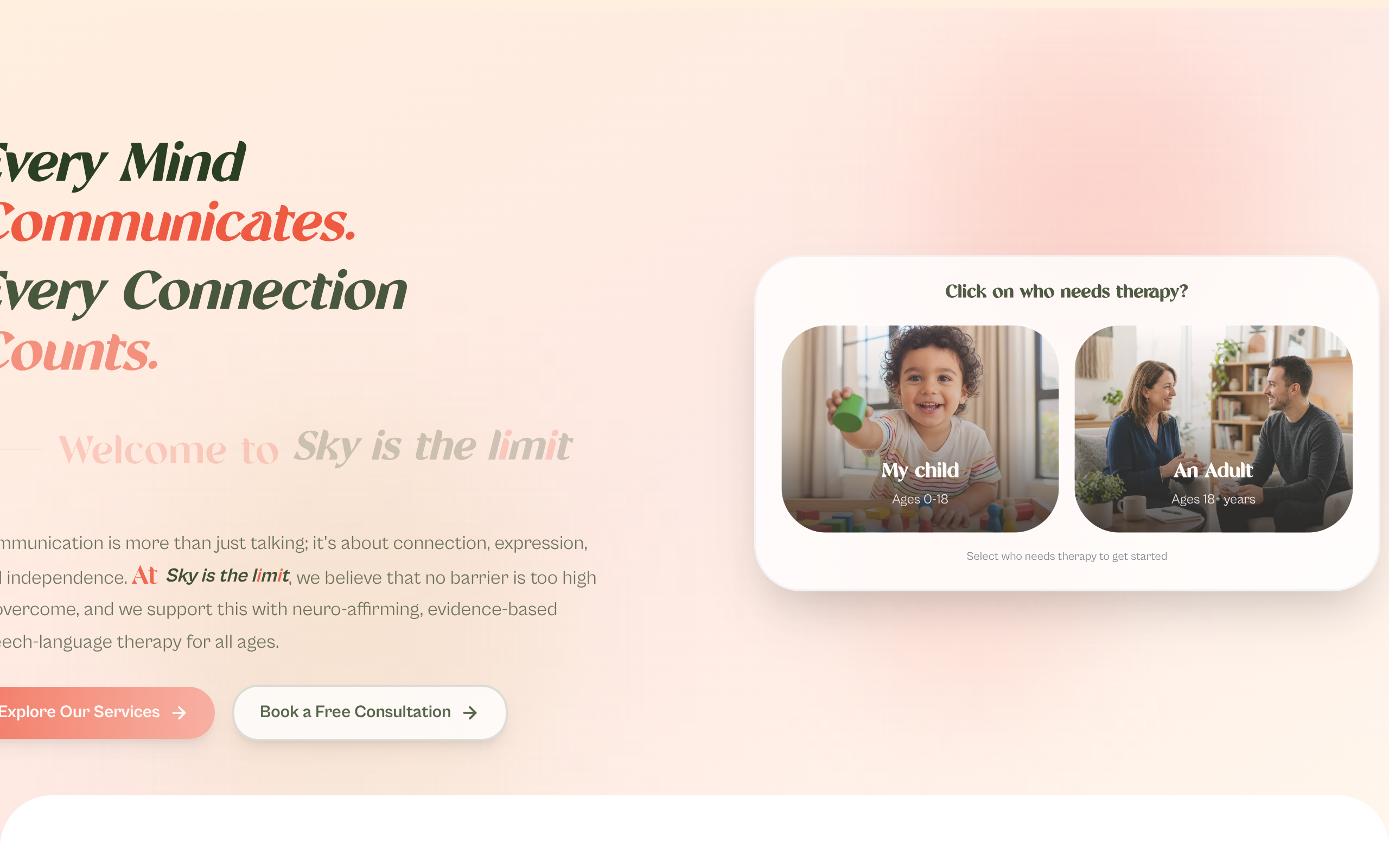 Sky Is The Limit website by vcreate
