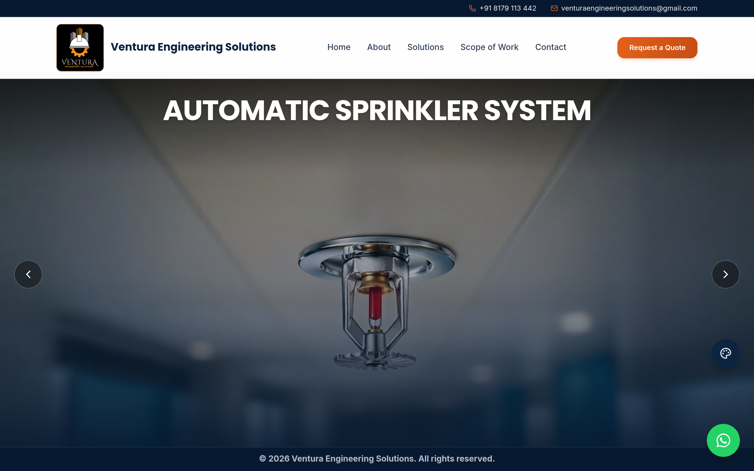 Ventura Engineering website by vcreate
